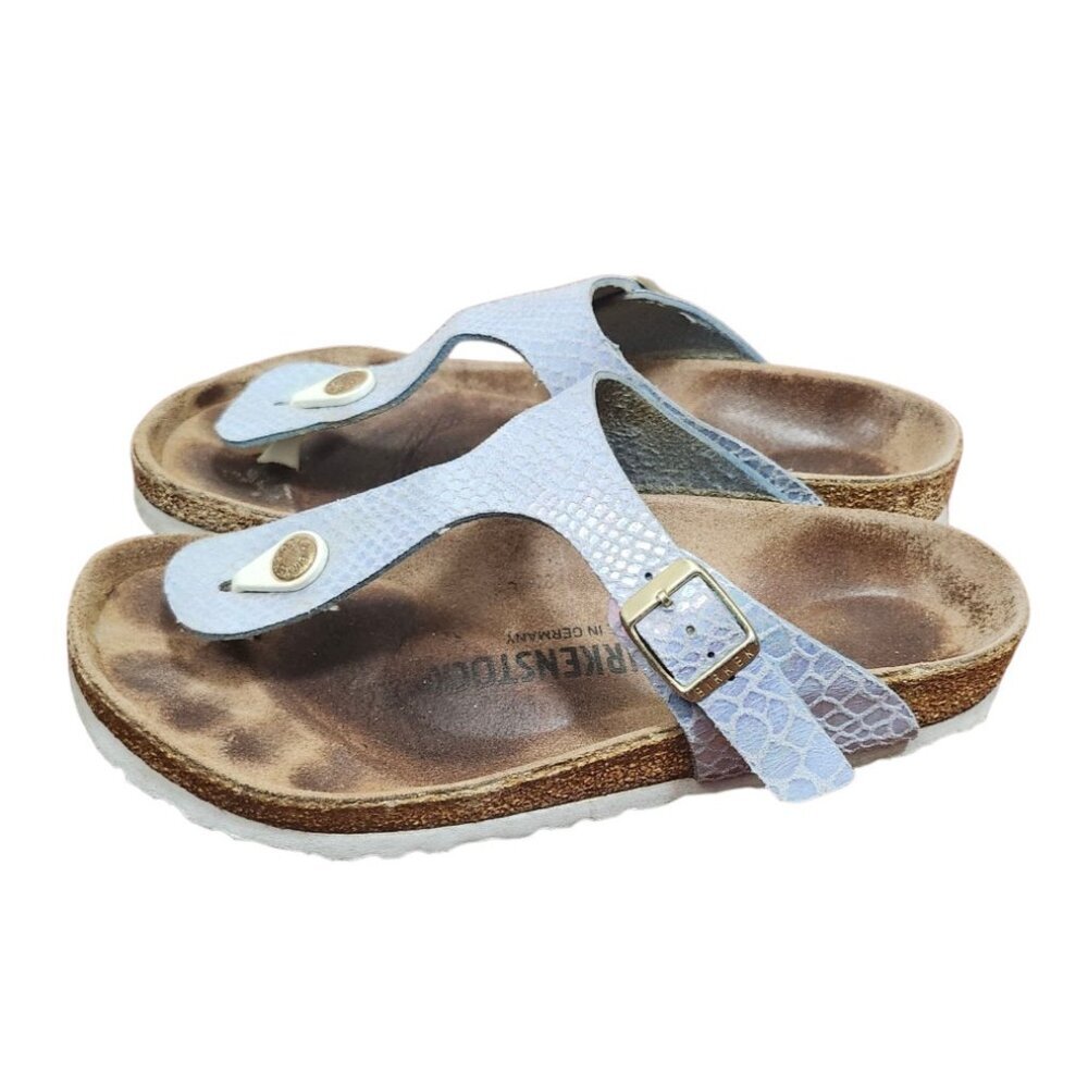 Birkenstock Gizeh Regular Sandals Python Upper Le… - image 6